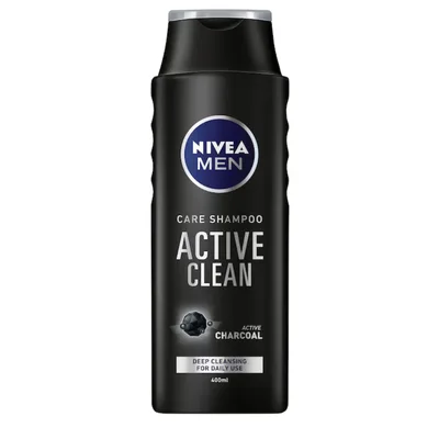Sampon pentru barbati Active Clean, 400ml, Nivea