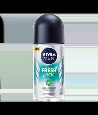 Deodorant roll-on pentru barbati Fresh Kick, 50ml, Nivea