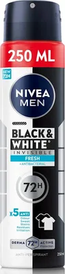 Deodorant spray pentru barbati Black & White Fresh, 150ml, Nivea