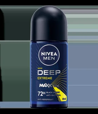 Deodorant roll-on pentru barbati Deep Extreme, 50ml, Nivea