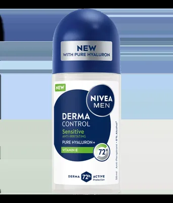 Deodorant roll-on pentru barbati Derma Control Sensitive, 50ml, Nivea