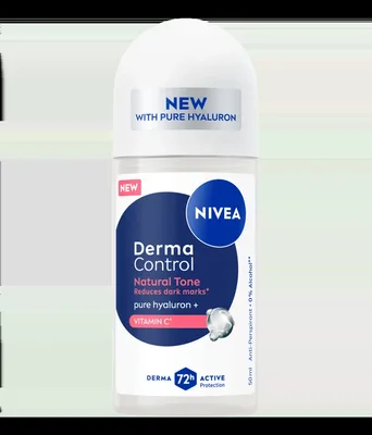 Deodorant roll-on pentru femei Derma Control Natural Tone, 50ml, Nivea