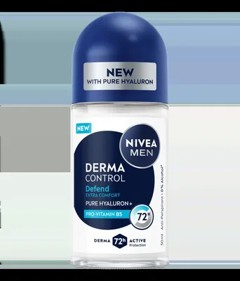 Deodorant roll-on pentru barbati Derma Control Defend, 50ml, Nivea