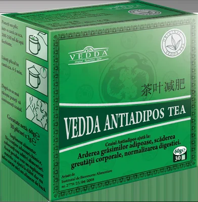 Ceai antiadipos, 30 plicuri, Vedda