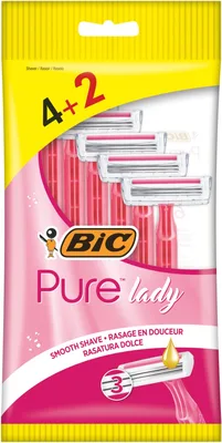 Aparat de ras Pure Lady, 4 bucati, BIC