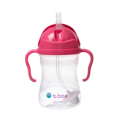 Cana cu pai pentru +9 luni Roz, 450ml, Bbox