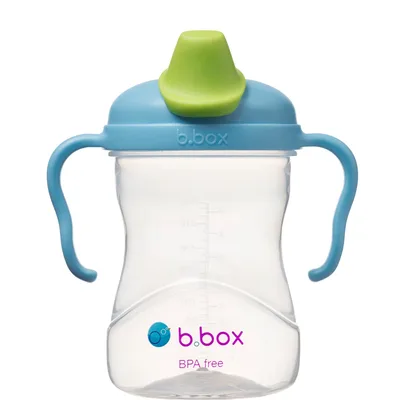 Cana de tranzitie cu cioc Albastra/Verde pentru +4 luni, 240ml, Bbox