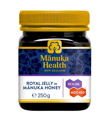 Miere Manuka MGO 400+ cu laptisor de matca (royal jelly), 250g, Manuka Health