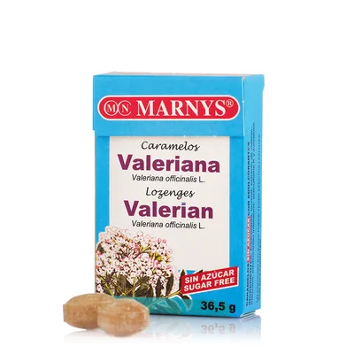 Bomboane cu valeriana pentru combaterea stresului si a anxietatii, 36.5g, Marnys