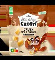 Pernute bio pentru copii cu crema de cacao si alune de padure, 375g, Crosti