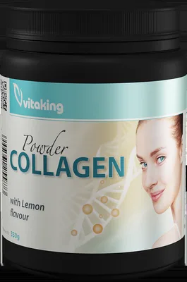 Colagen cu vitamina C cu gust de lamaie, 330g, Vitaking