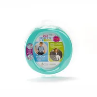 Olita portabila pliabila 2 in 1 15+ luni Turquoise + Verde, 1 bucata, Potette Plus