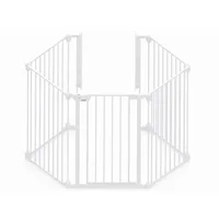 Tarc de siguranta modular cu 3 panouri alb, 1 bucata, Noma