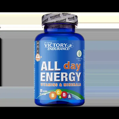 Complex de multivitamine si minerale capsule All Day Energy, 90 capsule, Weider