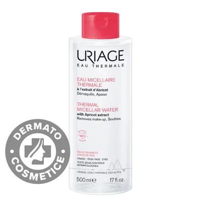 Apa micelara termala pentru ten sensibil cu roseata, 500ml, Uriage