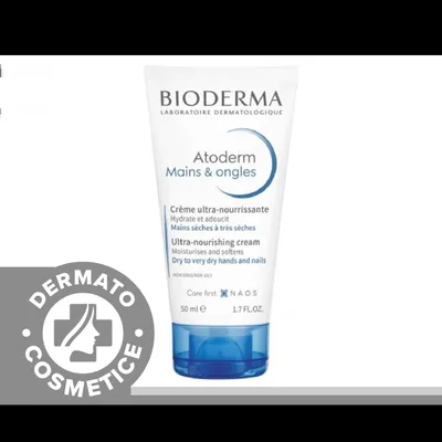 Crema pentru maini si unghii Atoderm, 50ml, Bioderma