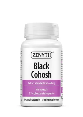 Extract standardizat de Black Cohosh, 30 capsule vegetale, Zenyth