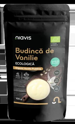Budinca de vanilie fara gluten, 100g, Niavis