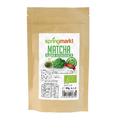 Pudra de Matcha Eco, 80g, Springmarkt