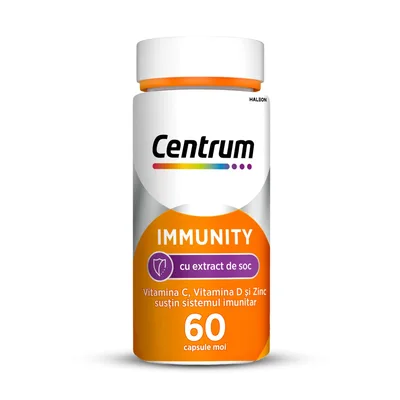 Centrum Immunity cu extract de soc, 60 capsule, Haleon
