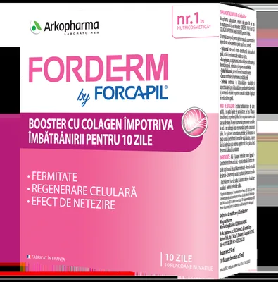 Forderm by Forcapil Booster cu Colagen, 10 flacoane