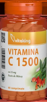 Vitamina C 1500mg cu macese, 60 comprimate, Vitaking