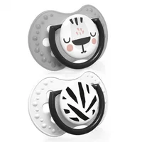 Suzeta din silicon Dynamic Salt&Pepper pentru 3-6 luni, 2 bucati, Lovi