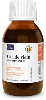 Ulei de ricin cu Vitamina A, 100ml, Tis Farmaceutic