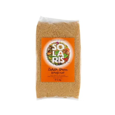Zahar brun nerafinat, 500g, Solaris