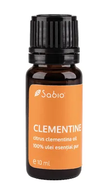 Ulei esential pur de clementina (citrus clementina oil), 10ml, Sabio