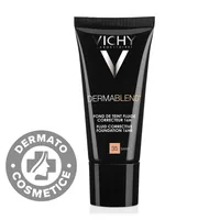 Fond de ten corector fluid rezistenta 16h SPF28 ten normal sau uscat Dermablend 30, 30ml, Vichy
