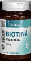 Vitamina B7 Biotina 900mcg, 100 comprimate, Vitaking