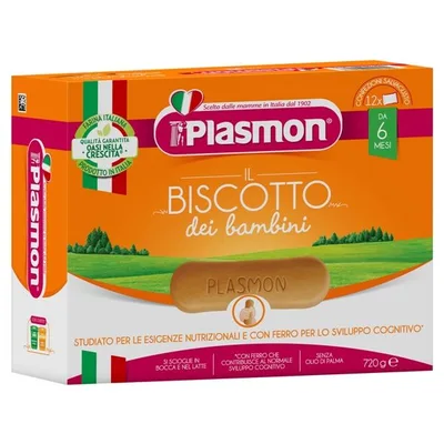 Biscuiti cu vitamine Biscotto, 60g, Plasmon
