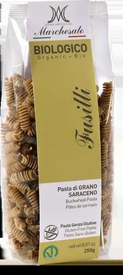 Fusilli din hrisca fara gluten Bio, 250g, Marchesato