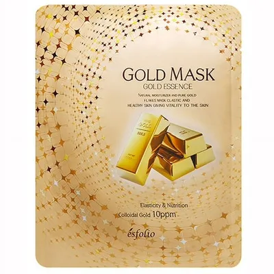 Masca pentru fata cu esenta de particule de aur, 25ml, Esfolio