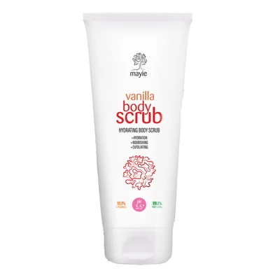 Exfoliant hidratant pentru corp Vanilla Body Scrub, 200ml, Mayie