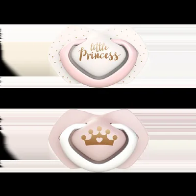 Suzeta roz din silicon Royal Baby 6-18 luni, 2 bucati, Canpol babies