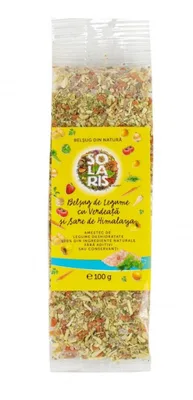 Belsug legume cu verdeata si sare roz de Himalaya, 100g, Solaris