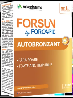 Forsun by Forcapil Autobronzant, 30 capsule