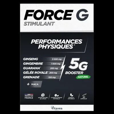 Force G Stimulant, 10 fiole buvabile x 10ml, Vitavea
