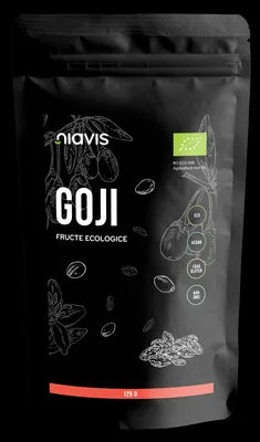 Fructe de goji ecologice, 125g, Niavis