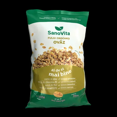 Fulgi de ovaz, 250g, SanoVita