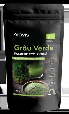 Iarba de grau Pulbere ecologica, 125g, Niavis