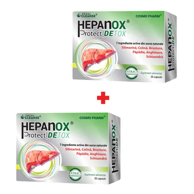 Hepanox Protect Detox, 30 capsule, Cosmopharm