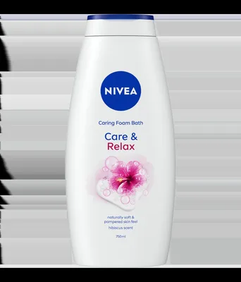 Spuma de baie Care & Relax, 750ml, Nivea