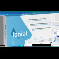 Solutie salina izotonica pentru inhalare Isoial, 15 flacoane x 5ml, NaturPharma