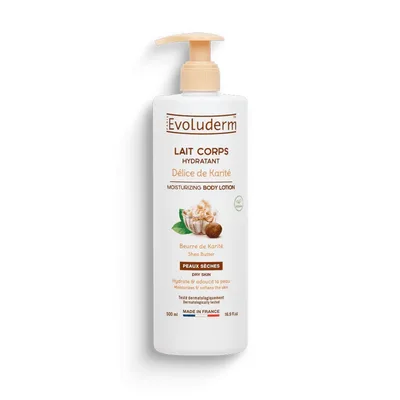 Lapte de corp hidratant Délice de Karité, 500ml, Evoluderm