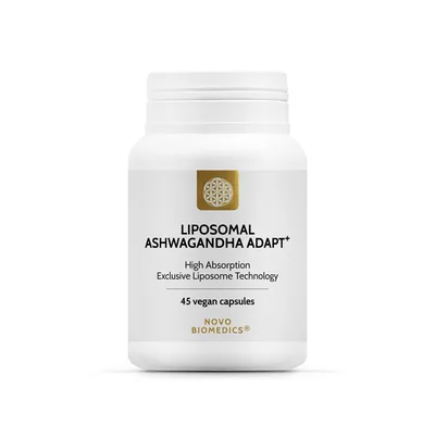 Liposomal Ashwagandha Adapt+, 45 capsule vegetale, Novo Biomedics