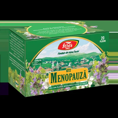 Ceai Menopauza G72, 20 plicuri, Fares