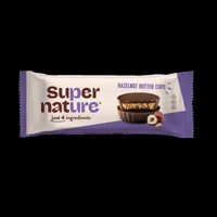 Cupe de ciocolata cu unt de alune de padure bio, 34g, Super Nature